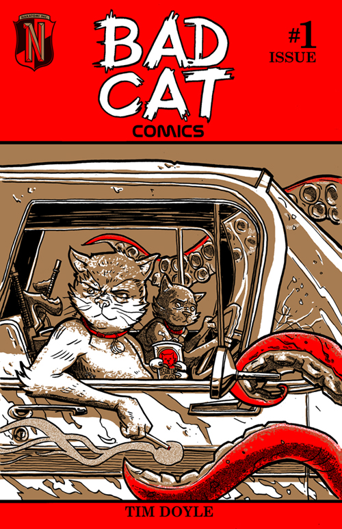 Bad Cat Comics- #1- back in print! Nakatomi, Inc